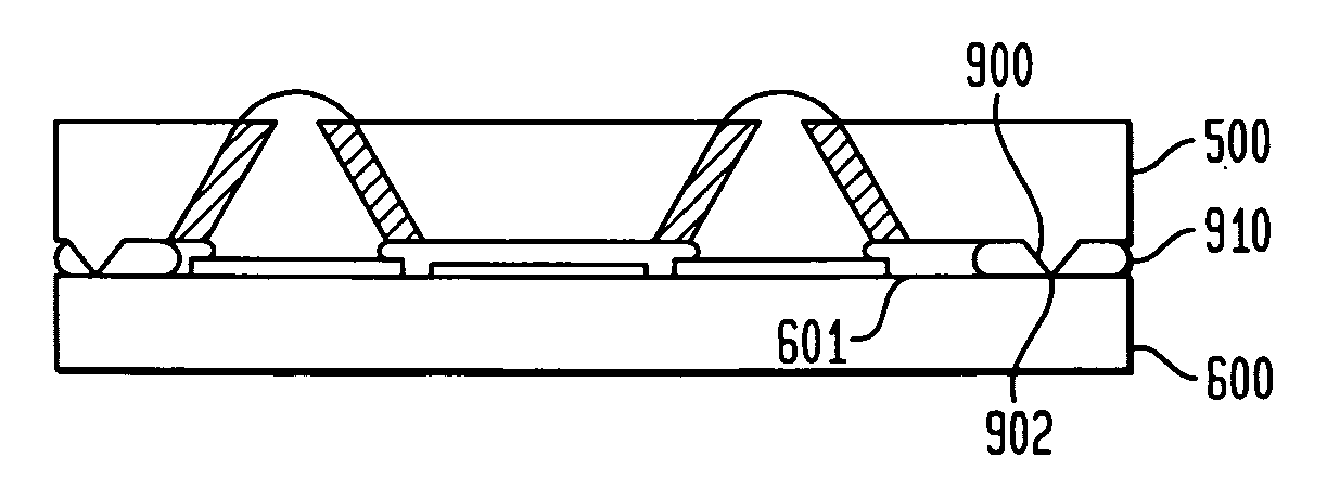 Structure and self-locating method of making capped chips