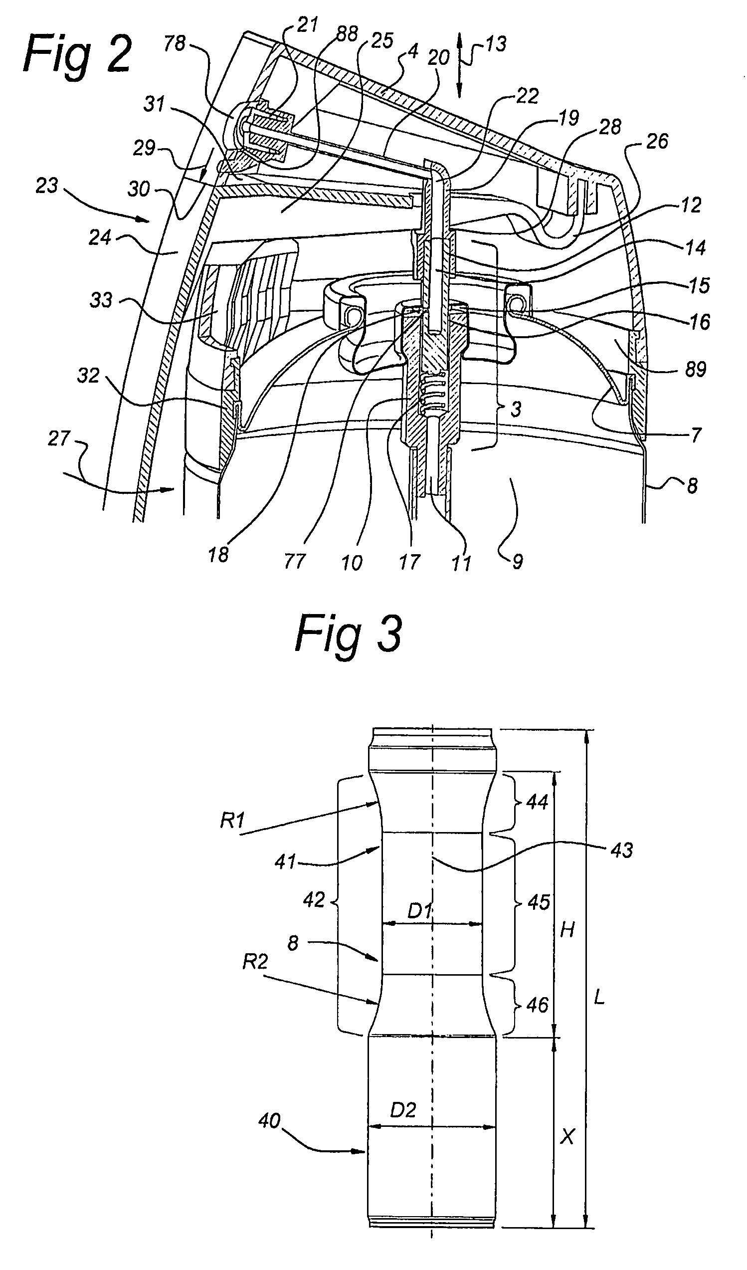 Dispensing device for dispensing a product