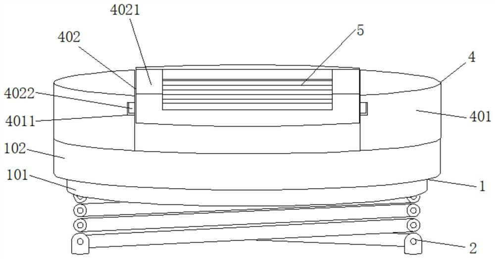 Drum-type workbench for translation, lifting and rotation of switch cabinet