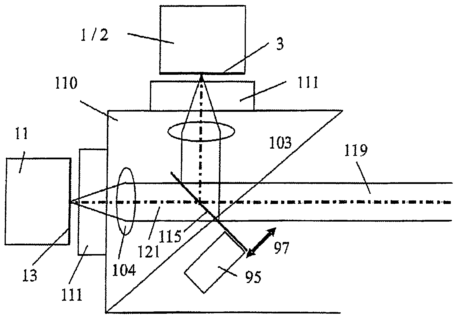 Method and assembly for optical reproduction with depth discrimination