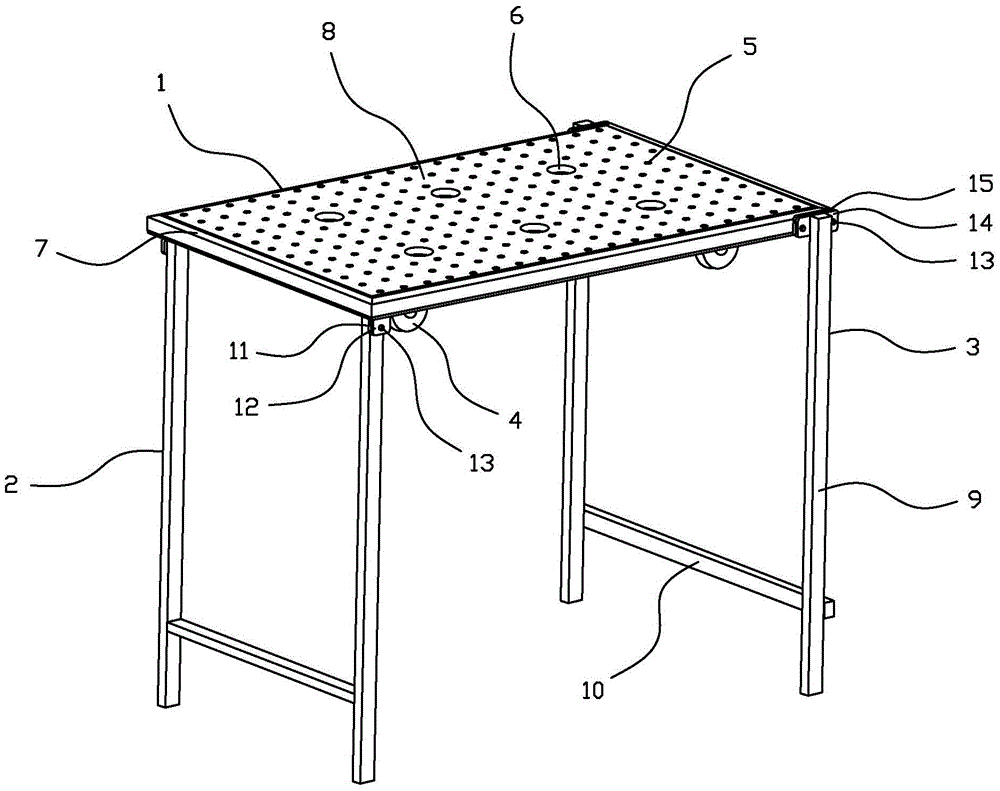 Multipurpose portable high-voltage isolating switch overhaul worktable and using method thereof