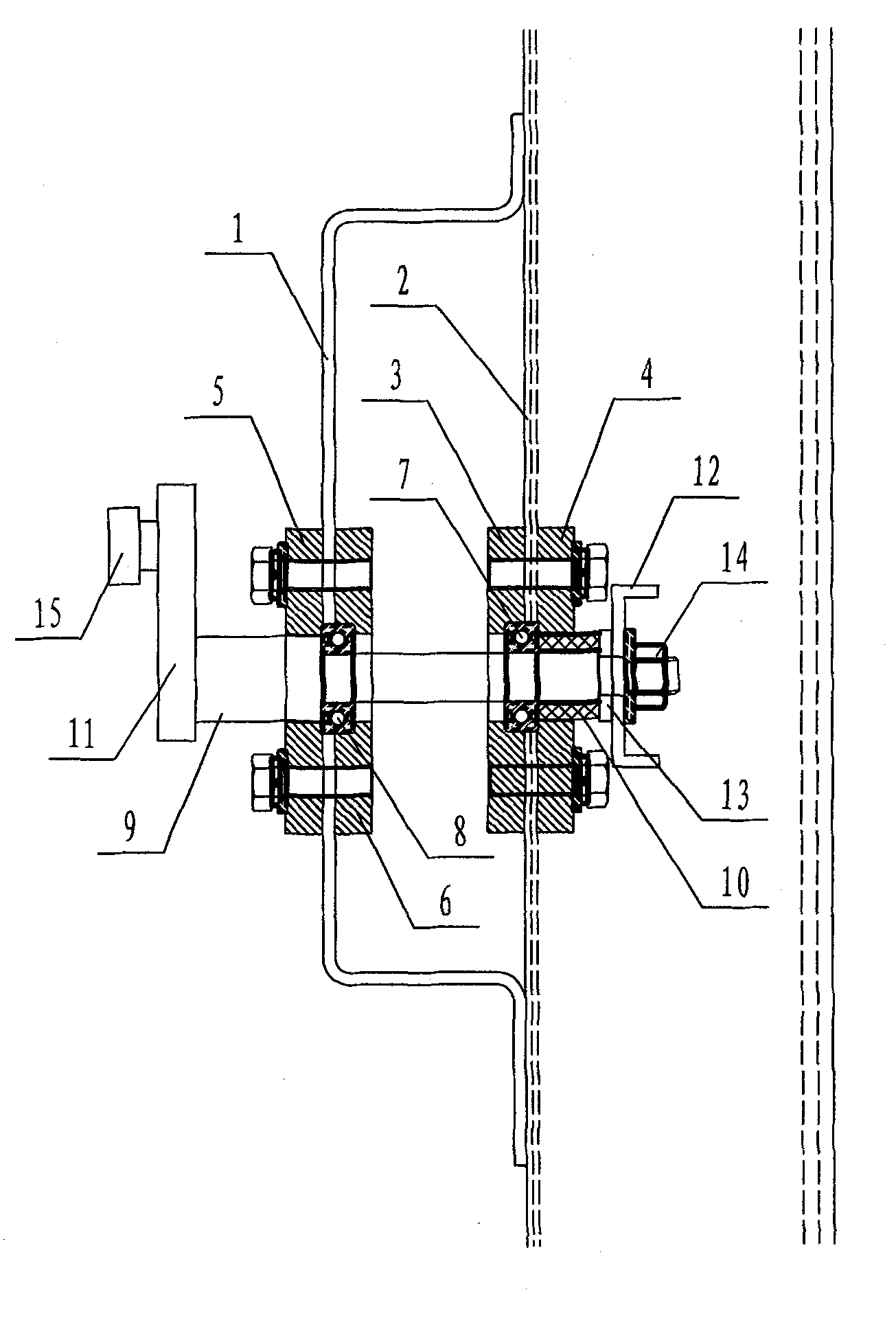 Transmission mechanism for valve of switch cabinet