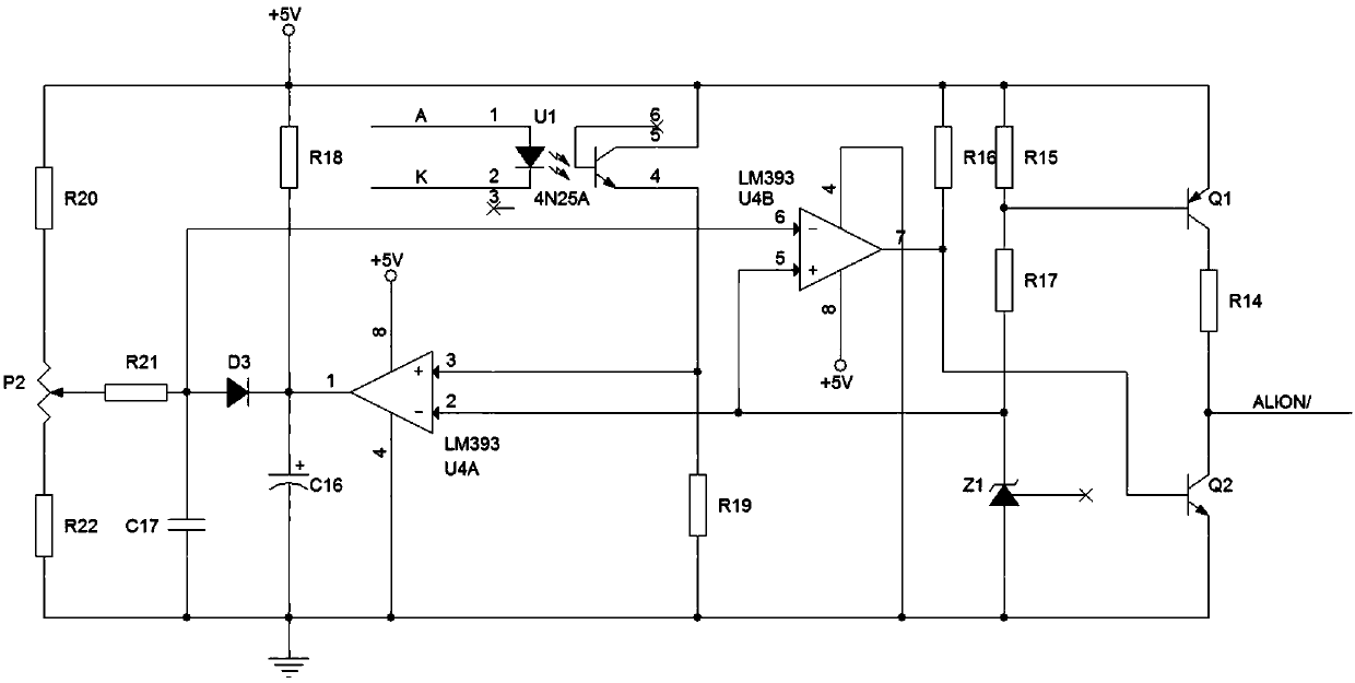 Alarm and protection circuit and method for direct-current/alternating-current power source