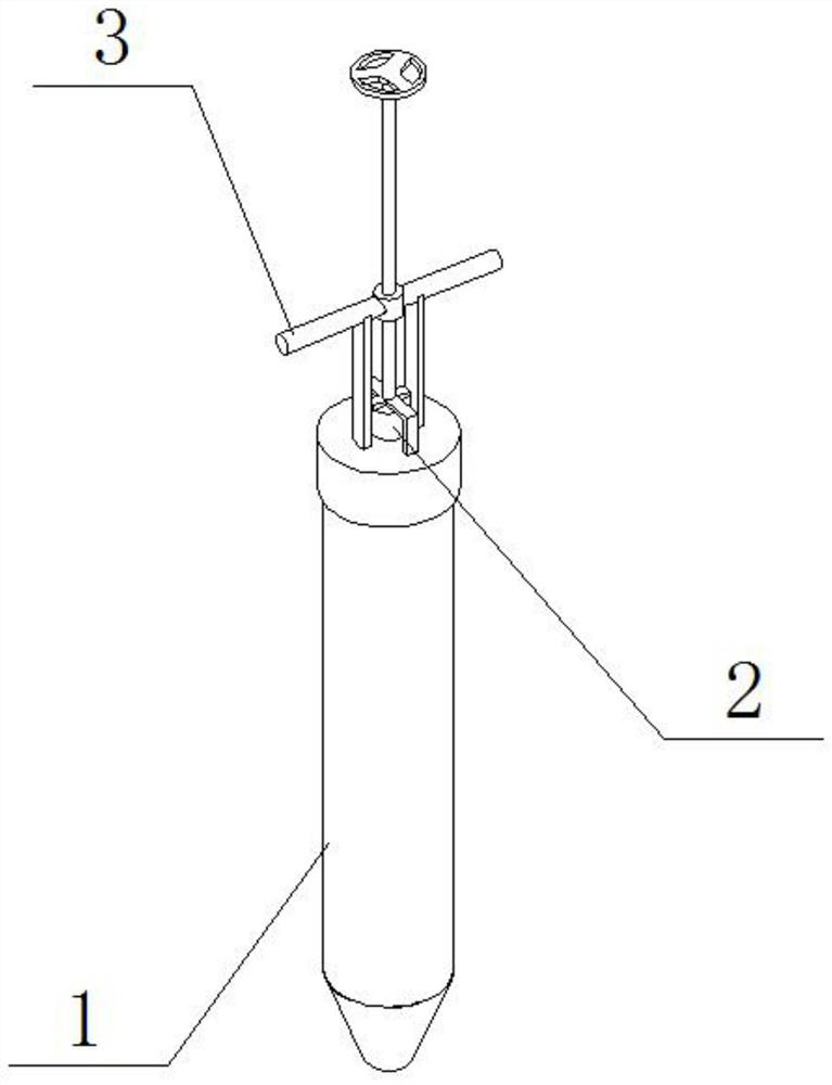 Low-pressure concrete structure crack repairing device and repairing method