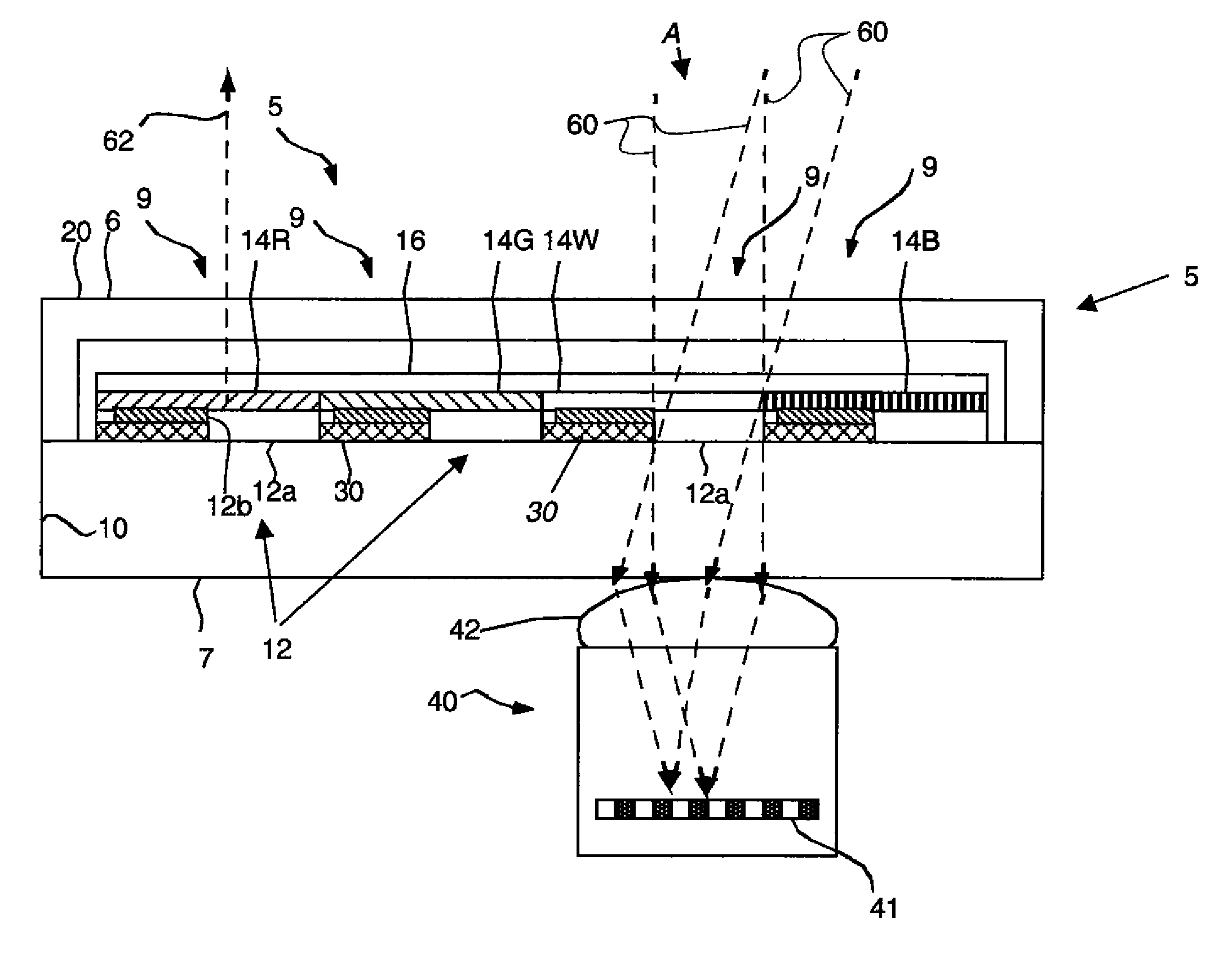 Image capture and integrated display apparatus