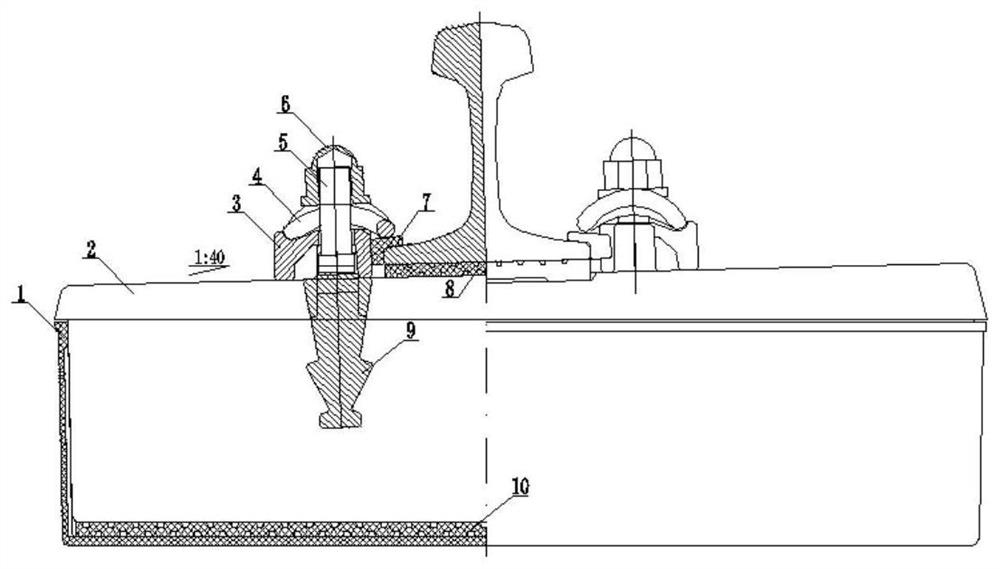 Tunnel boot sleeving method replaceable supporting block ballastless track construction method