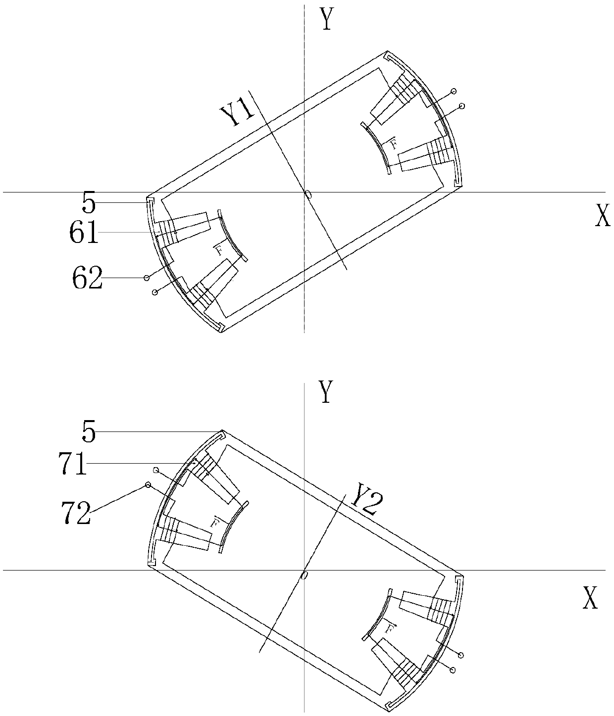 A control method for a magnetic levitation flywheel battery for a spherical electric vehicle