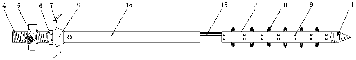 Novel coal mine high-strength anchor rod supporting device