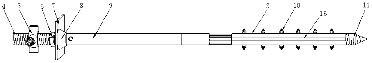 Novel coal mine high-strength anchor rod supporting device