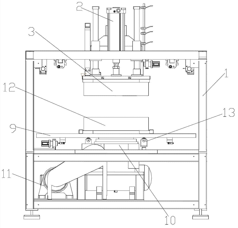 Double-station rotation type gimbal hot plate welding machine