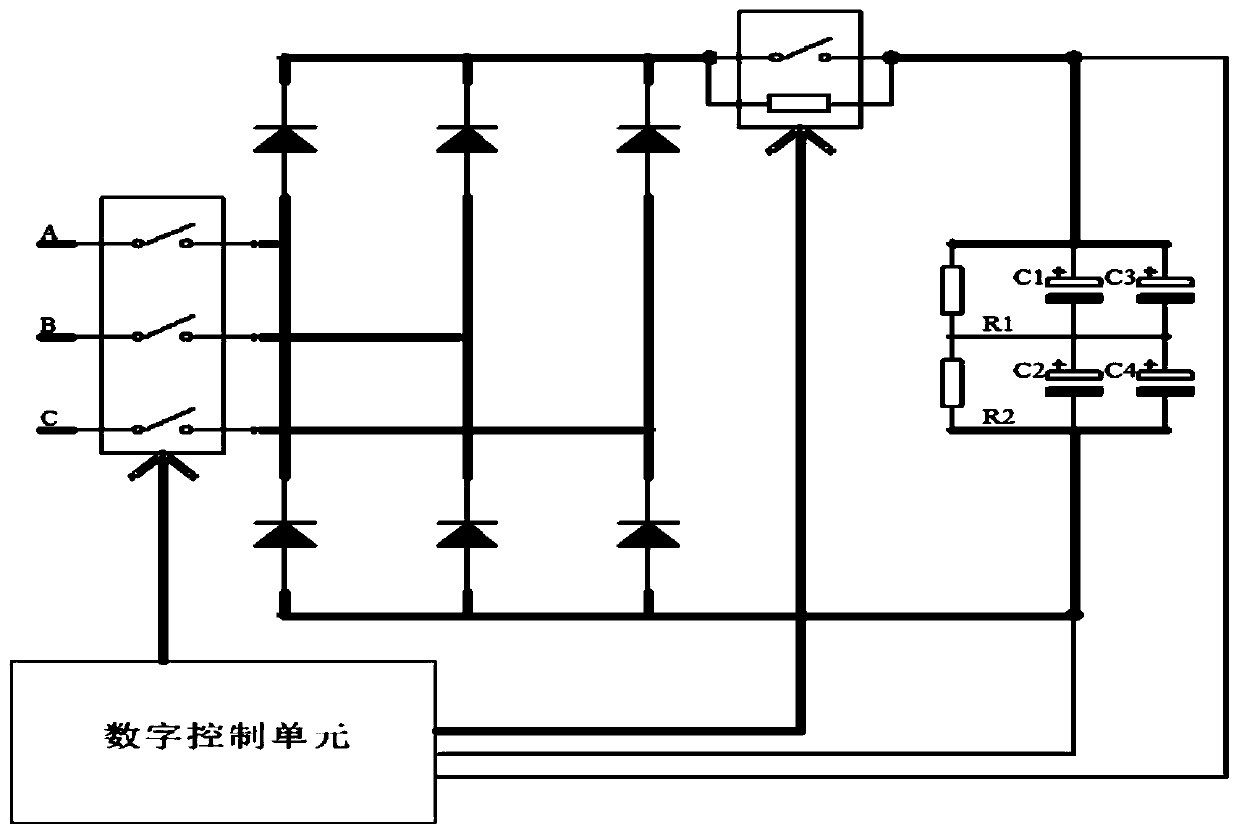 Soft start circuit and soft start method of voltage source type inverter