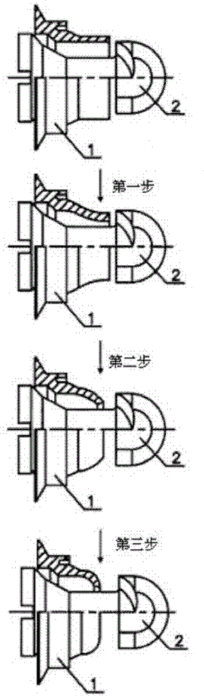 Bushing closing-up processing method