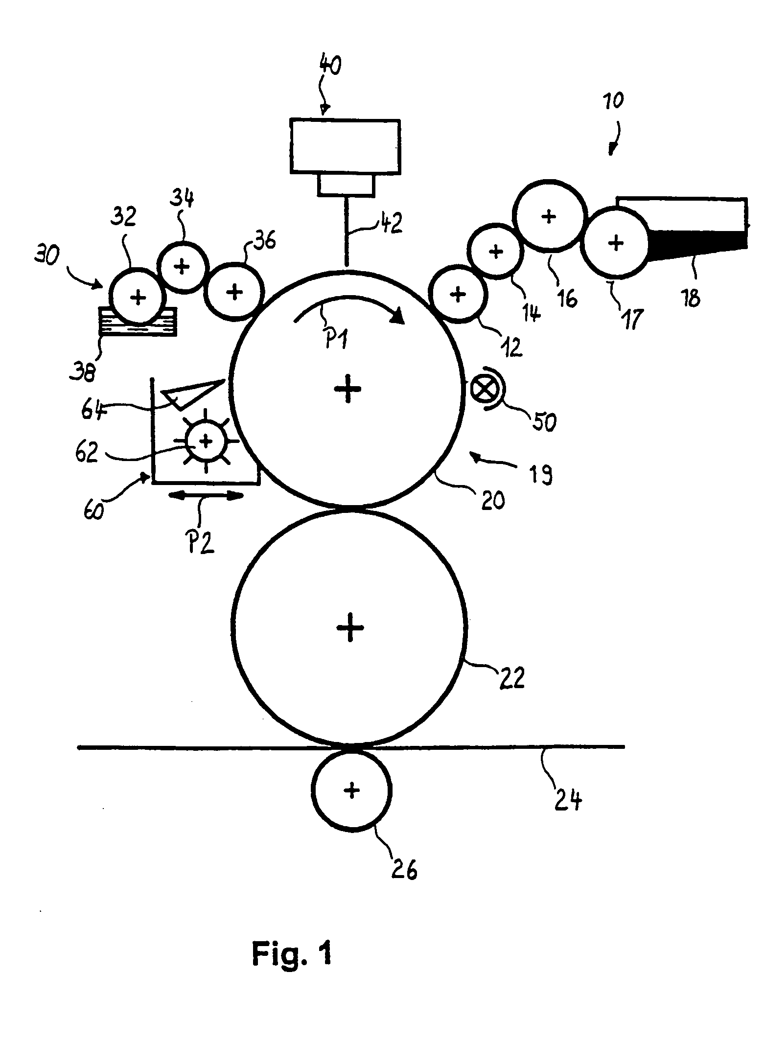 Method and device for producing different printed images on the same print substrate