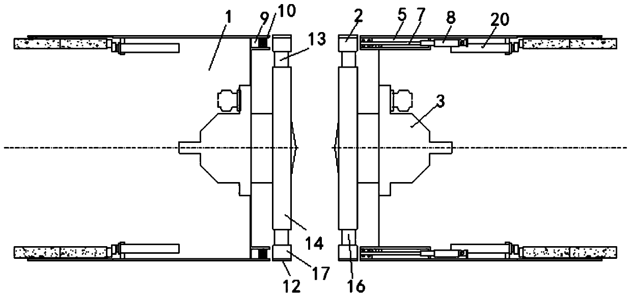 Shield underground butt-jointing structure and construction method