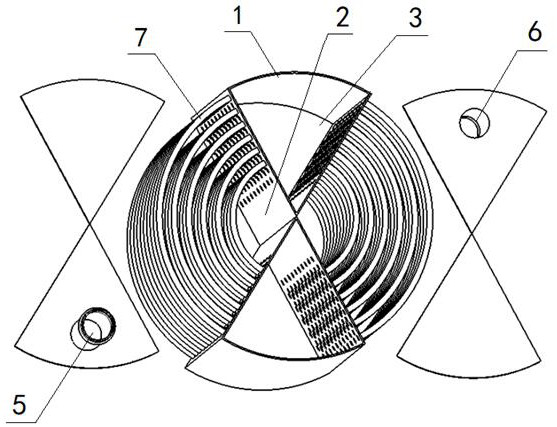 A multiphase fluid temperature changing device