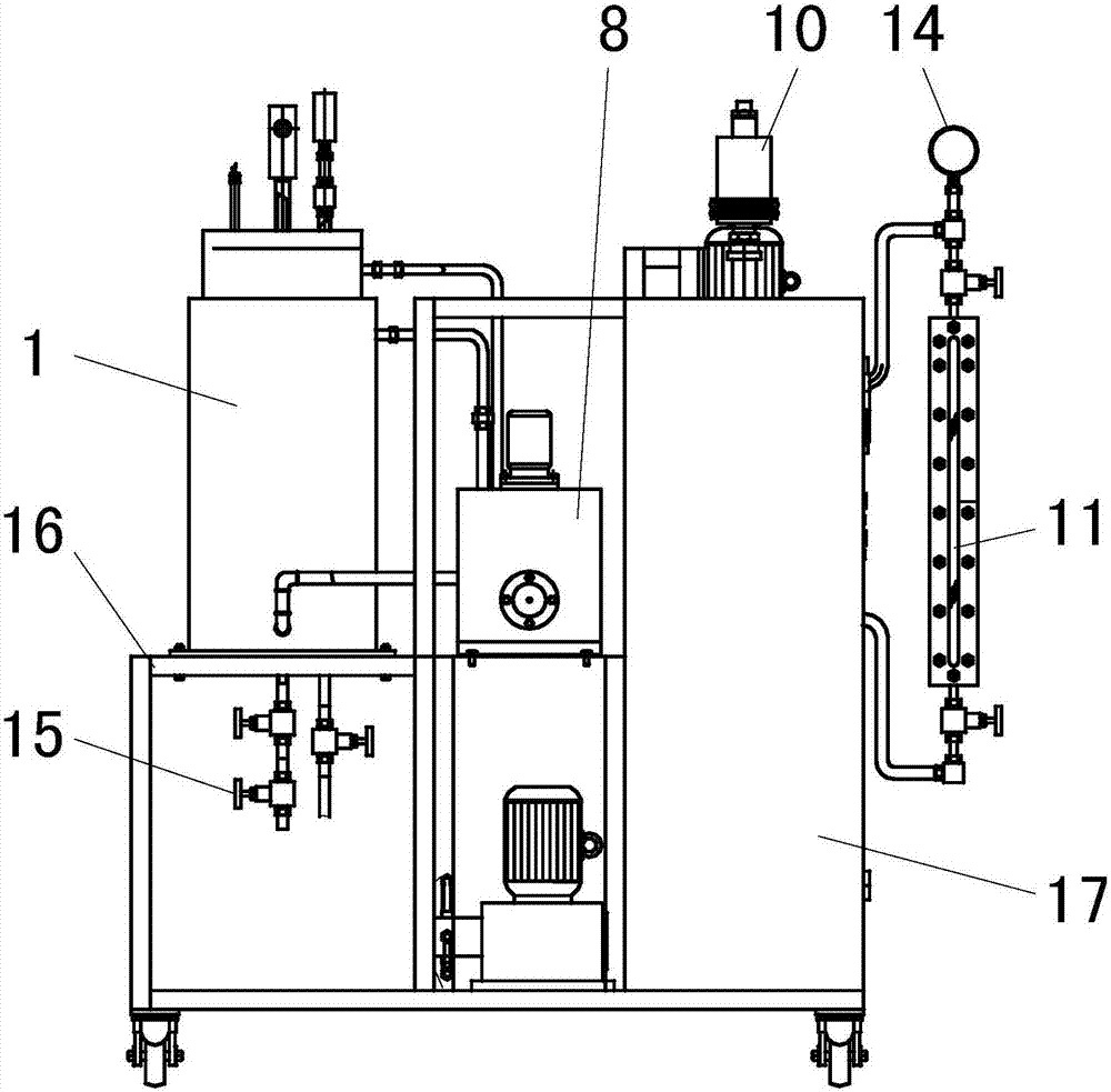 Spraying equipment adopting hydraulic carbon dioxide as solvent