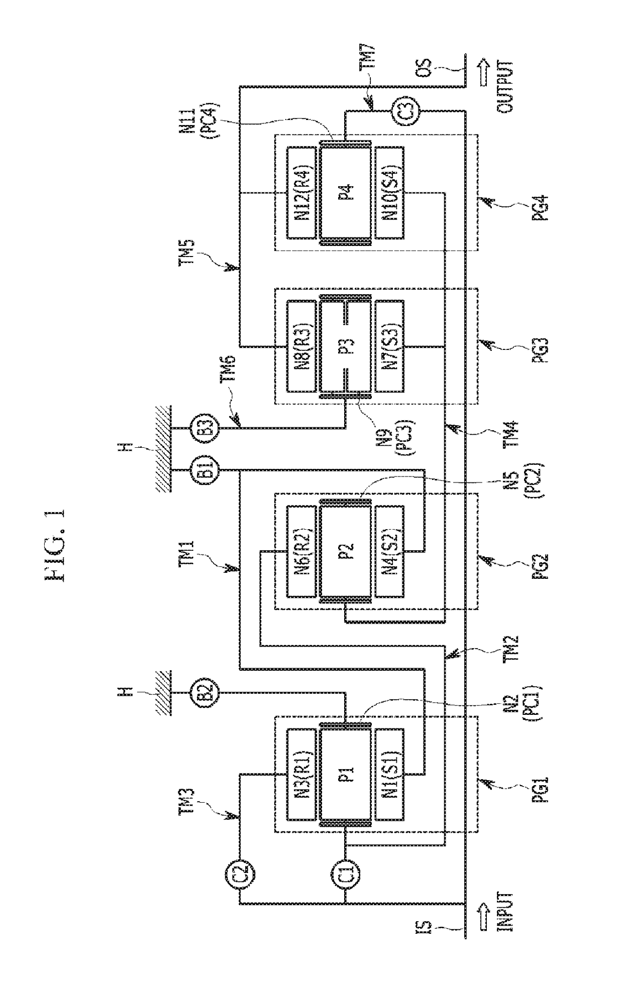 Planetary gear train of automatic transmission for vehicles