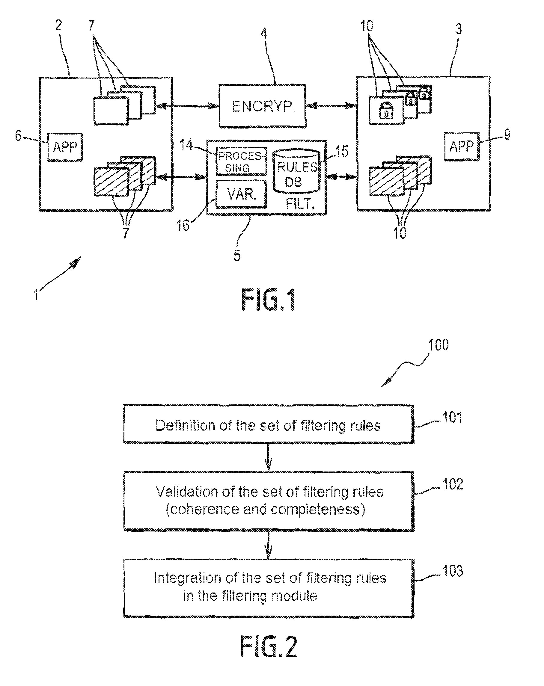 Method for manufacturing a filtering module