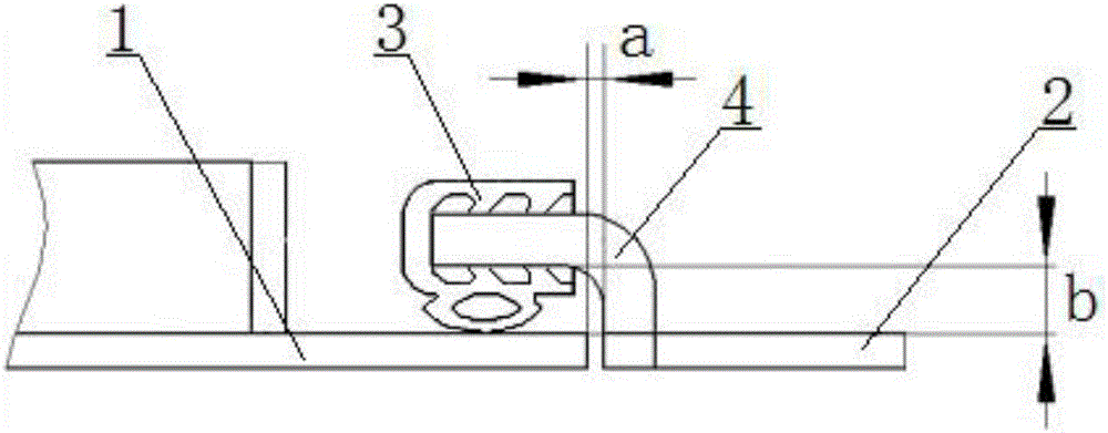 Double-layer sealing structure for armored car door and welding method