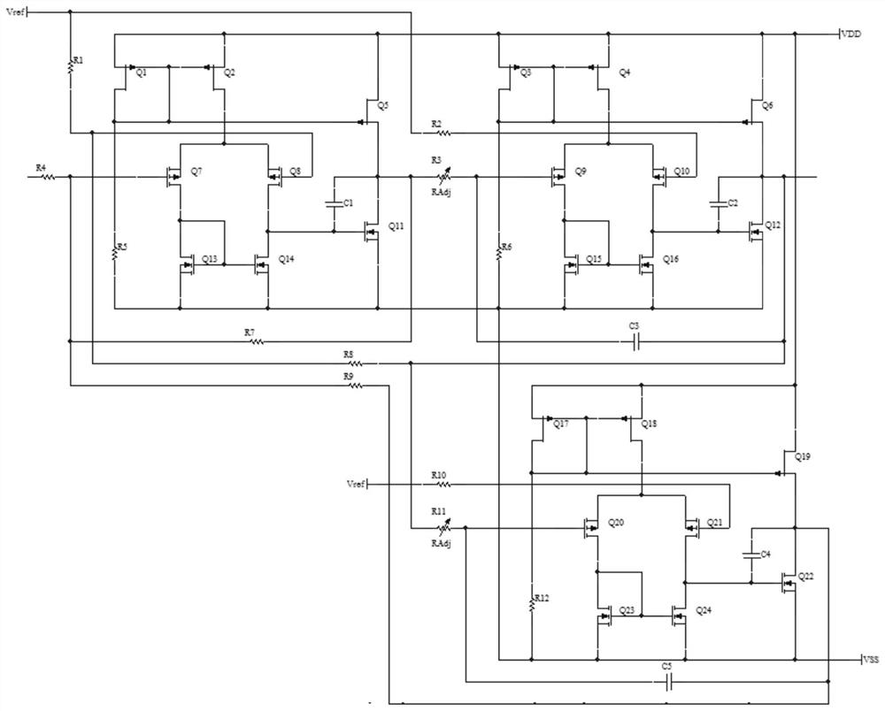 Band-pass filter with adjustable center frequency