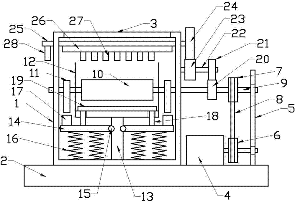 Swinging type cleaning device for medical tool