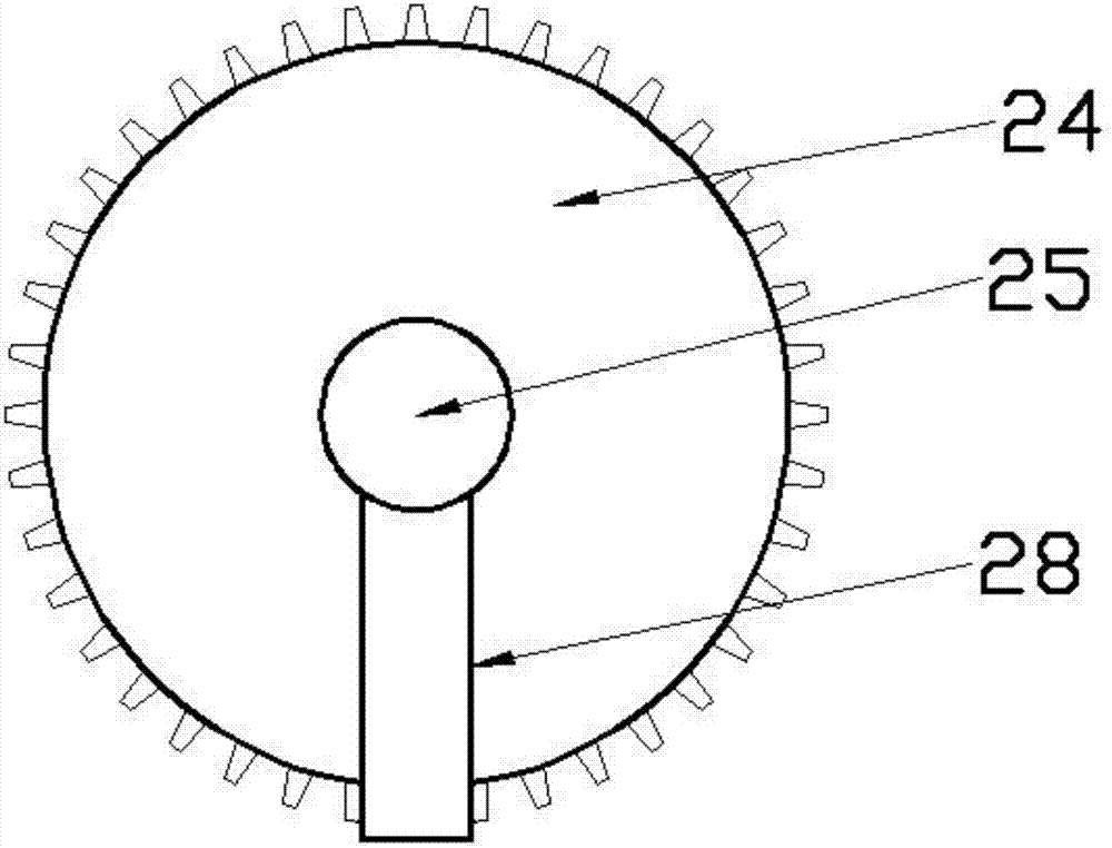 Swinging type cleaning device for medical tool