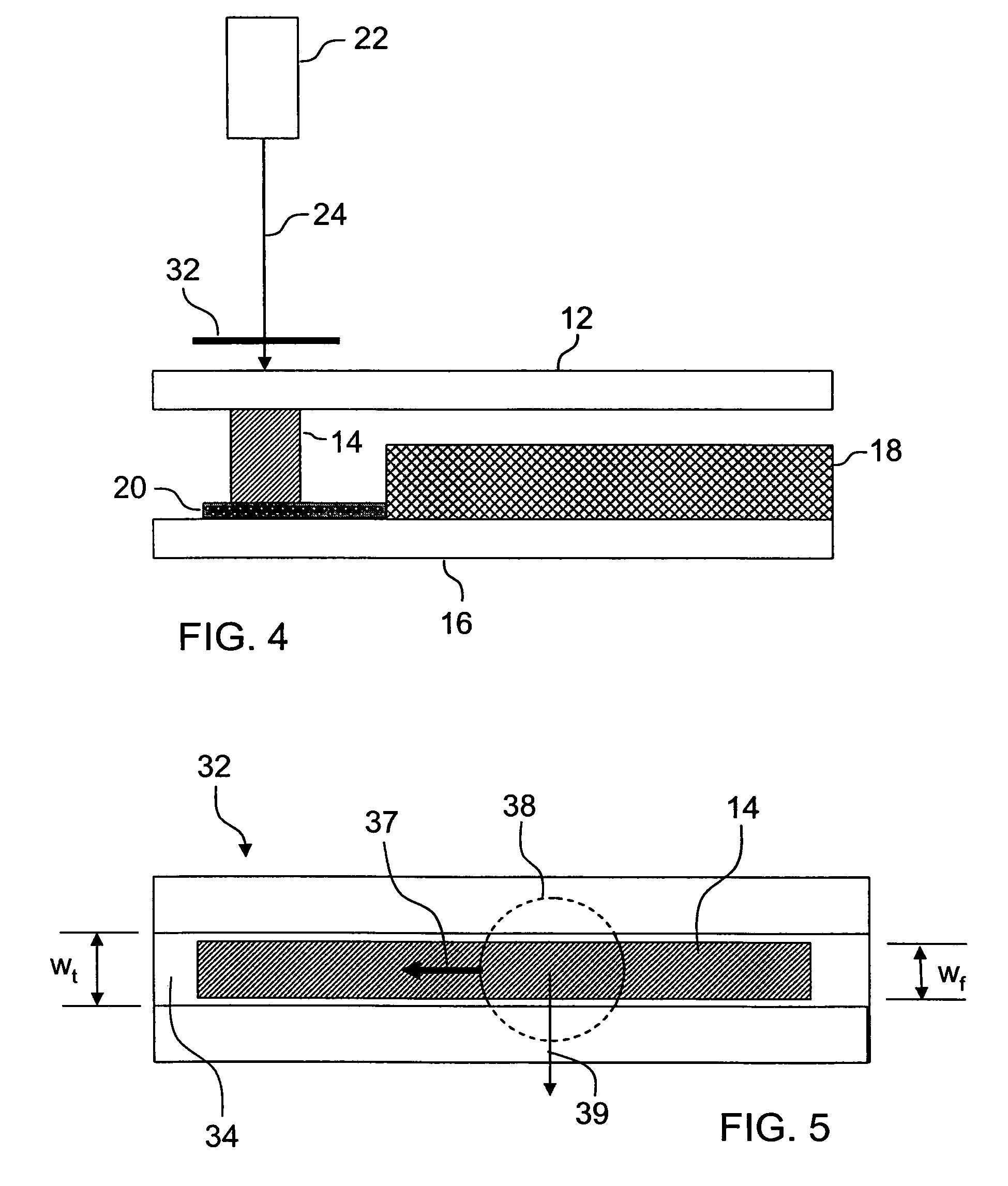 Method of encapsulating a display element with frit wall and laser beam