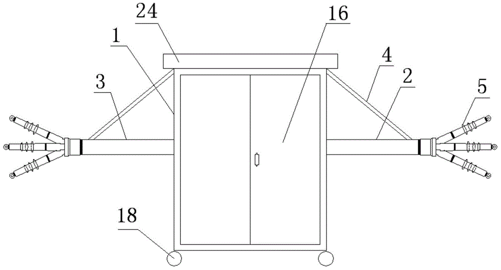 Power cable solar energy power supply practical training apparatus