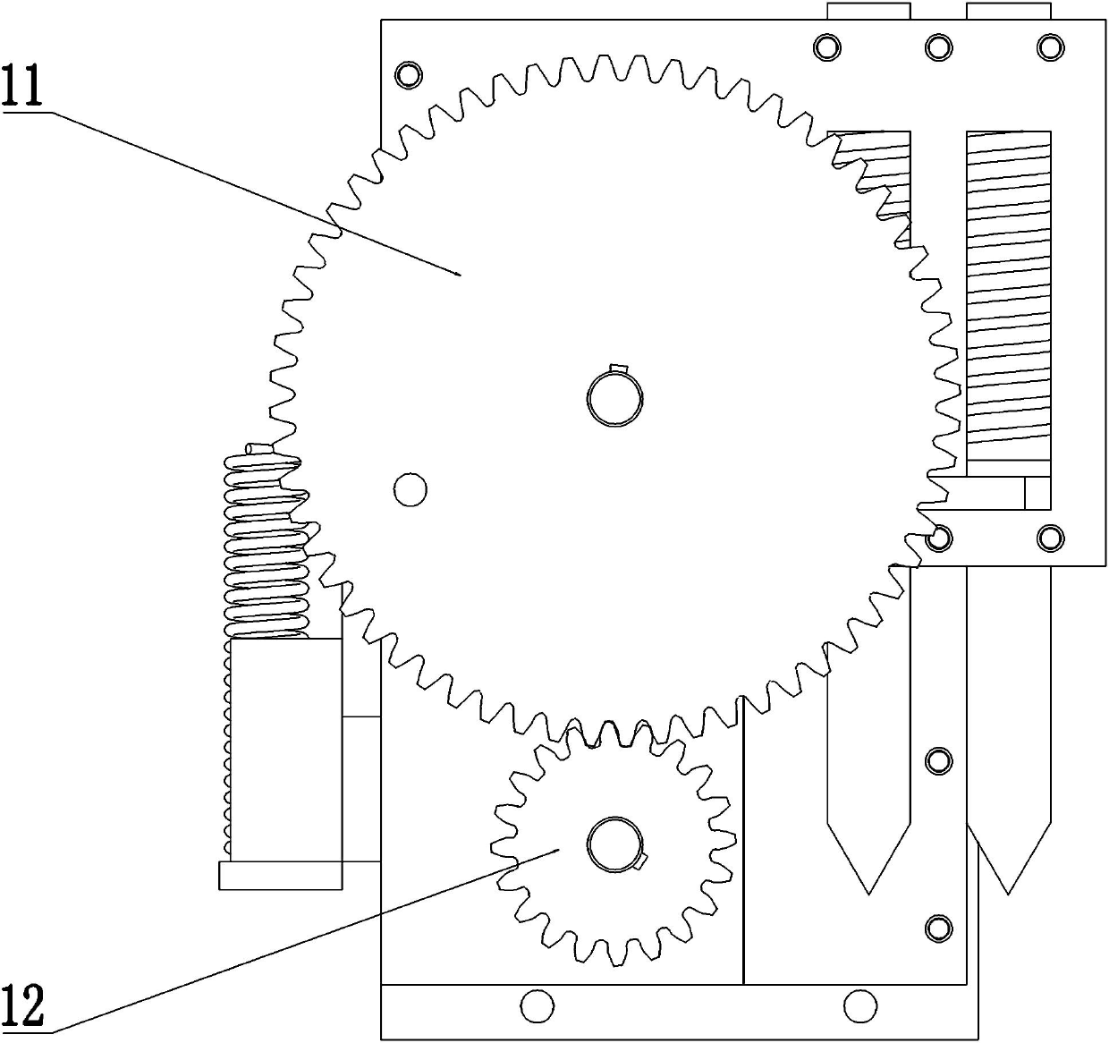 Deicing device of high-voltage power transmission line