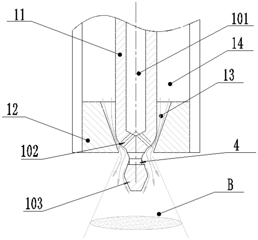 Atomization structure and ejector