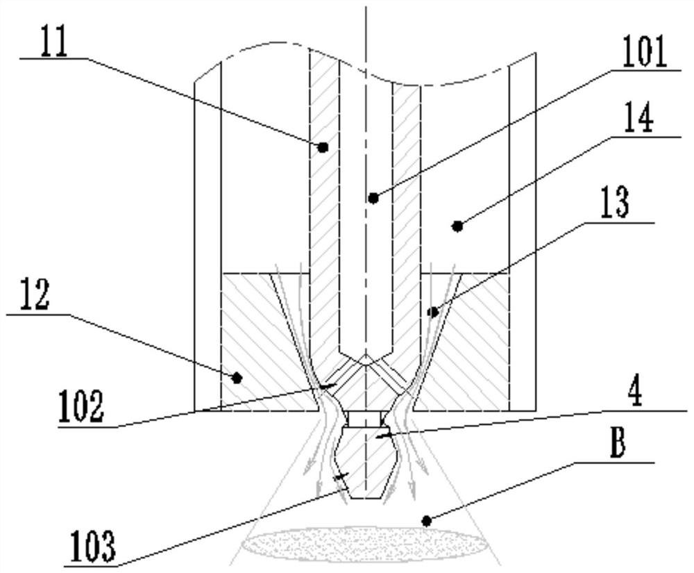 Atomization structure and ejector