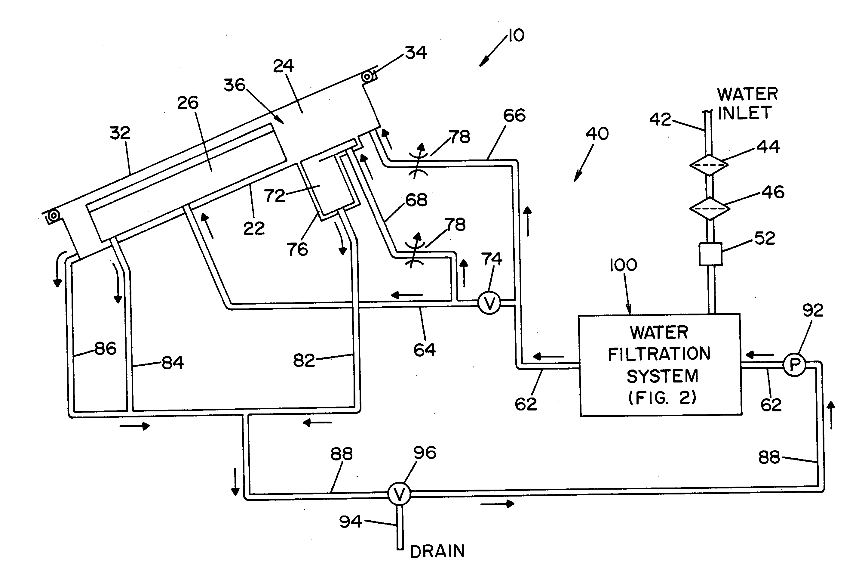 Filter assembly for a reprocessor