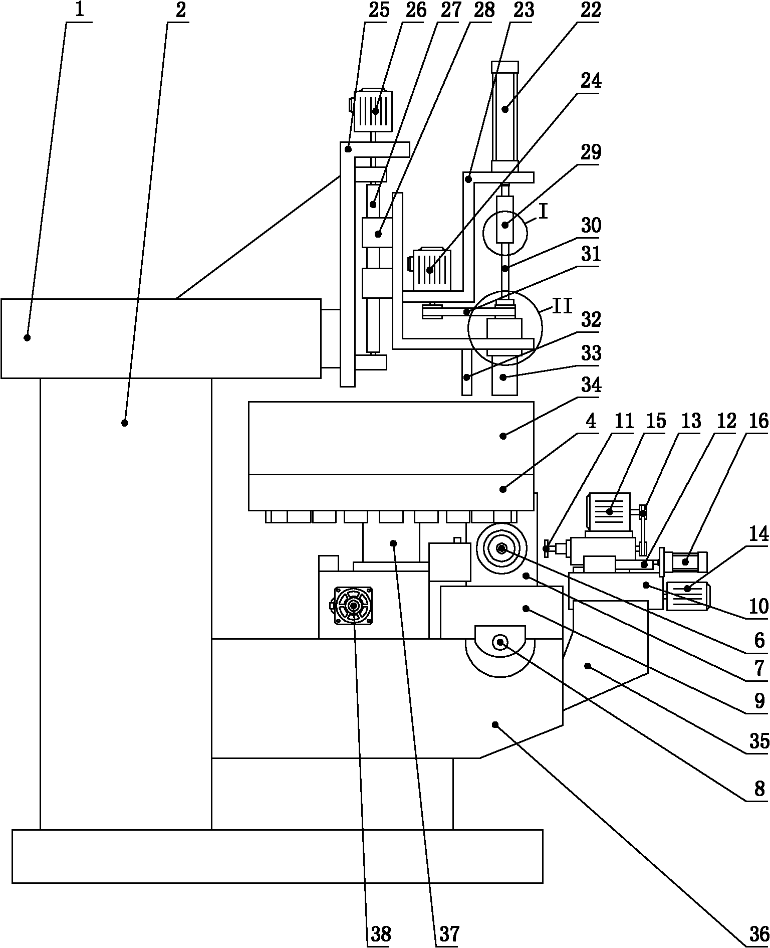 Hole-drawing machine for saxophone body