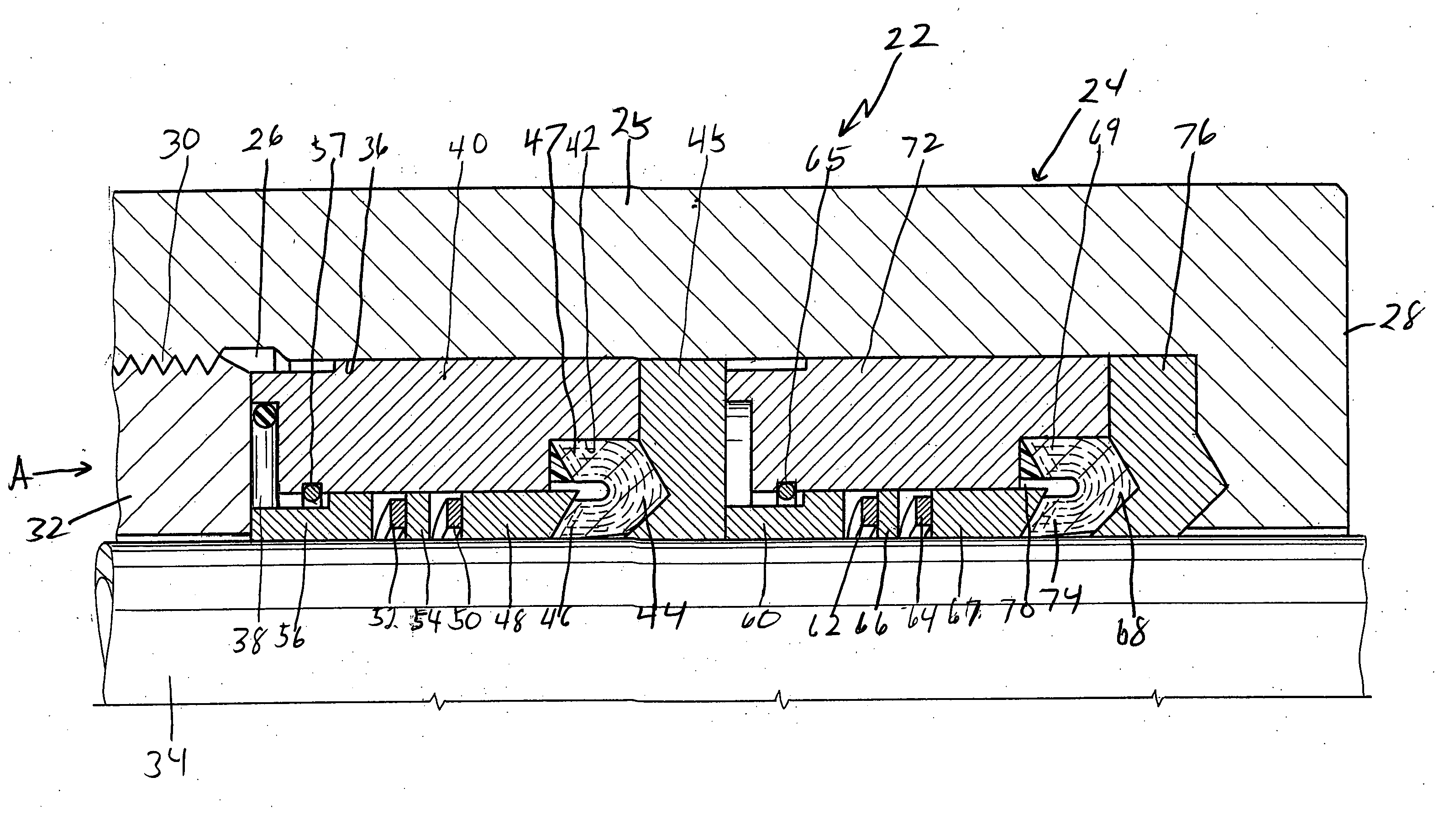 Stuffing box assembly and sealing assembly for use therein