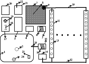 Closed loop type fish and vegetable symbiosis system