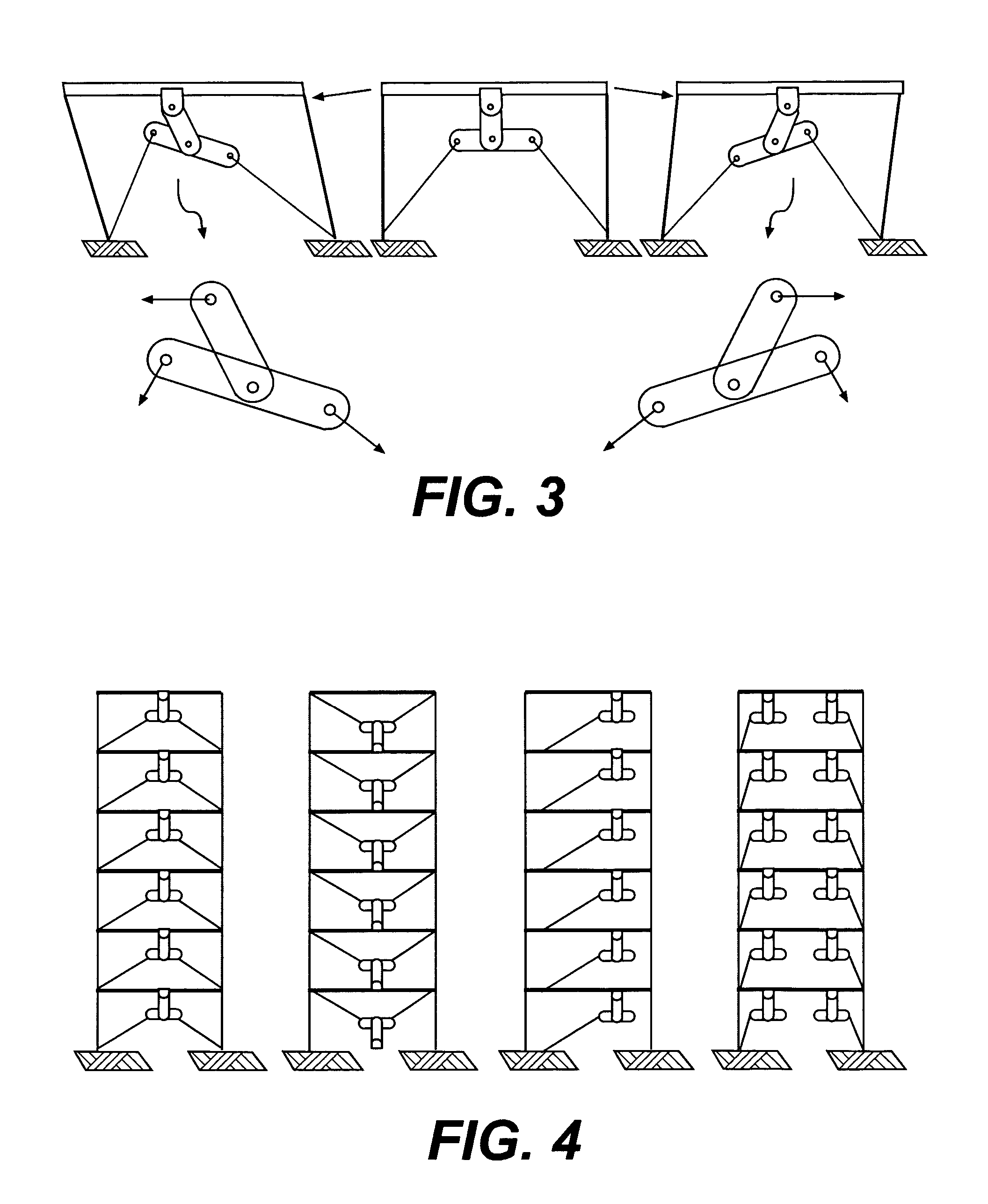 Device for damping movements of structural elements and a bracing system