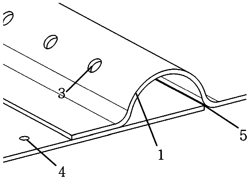 Overlap joint type active cooling structure