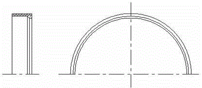 Half-and-half threaded connection structure of diffusing section of jet pipe of solid rocket engine