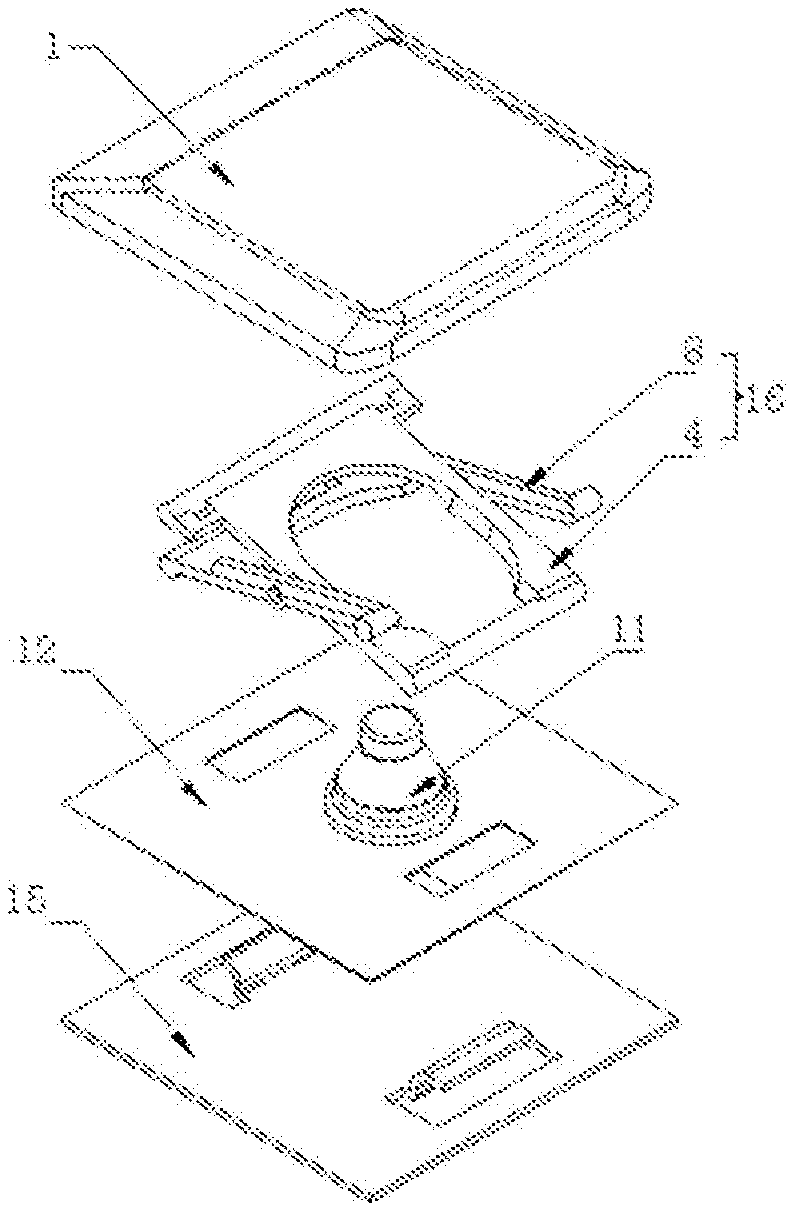 A key switch device using ultra-thin and ultra-small metal scissor feet