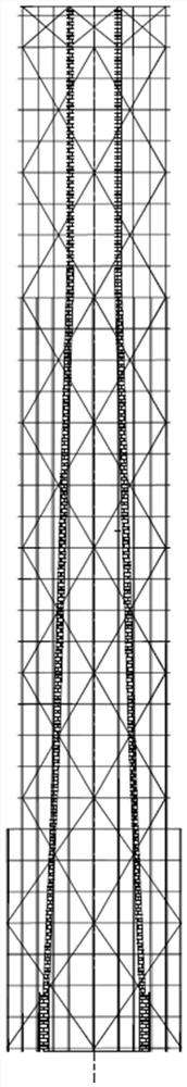 Method for repairing high-rise brick chimney wall surface