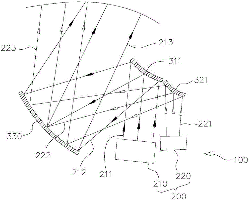 Head-raising display device and vehicle with same