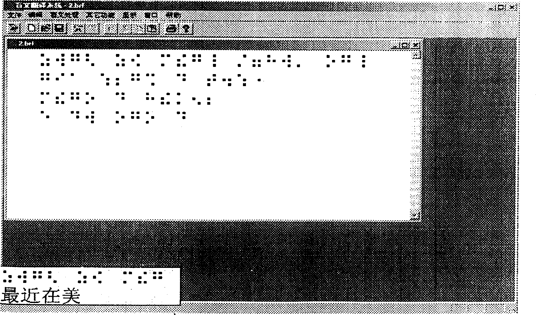 Intelligent Chinese computer system for the blind