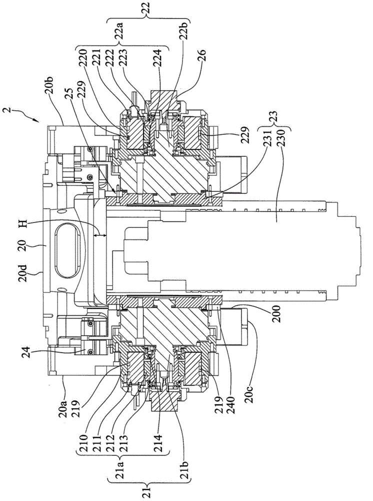 Twin rotation driving apparatus