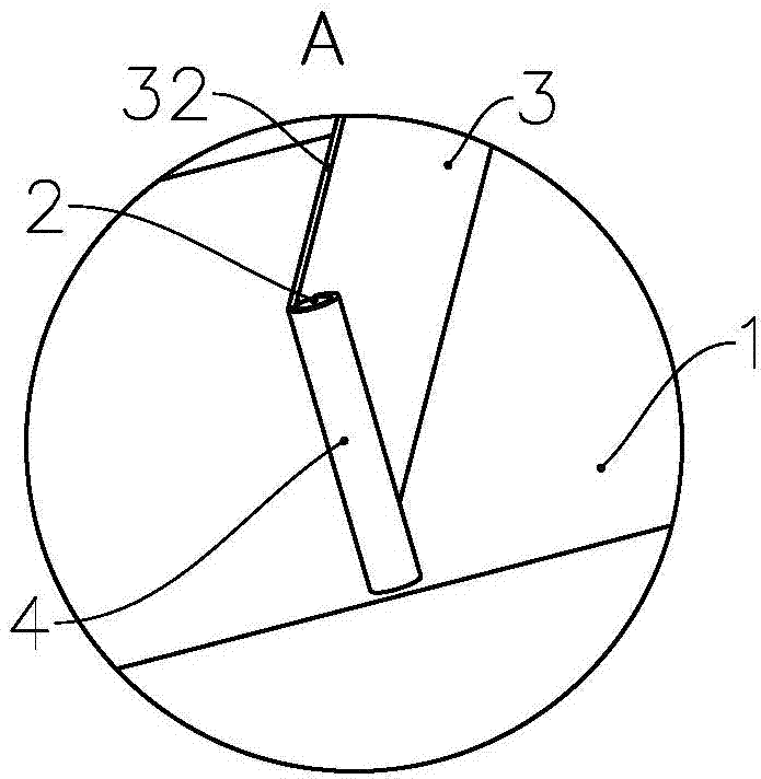 Inclined shaft pavement structure and laying method