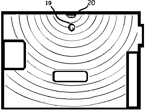 Indoor mobile robot environment map building method based on wireless network and geomagnetic signals