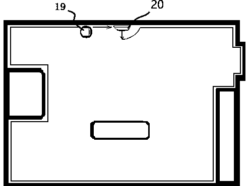 Indoor mobile robot environment map building method based on wireless network and geomagnetic signals