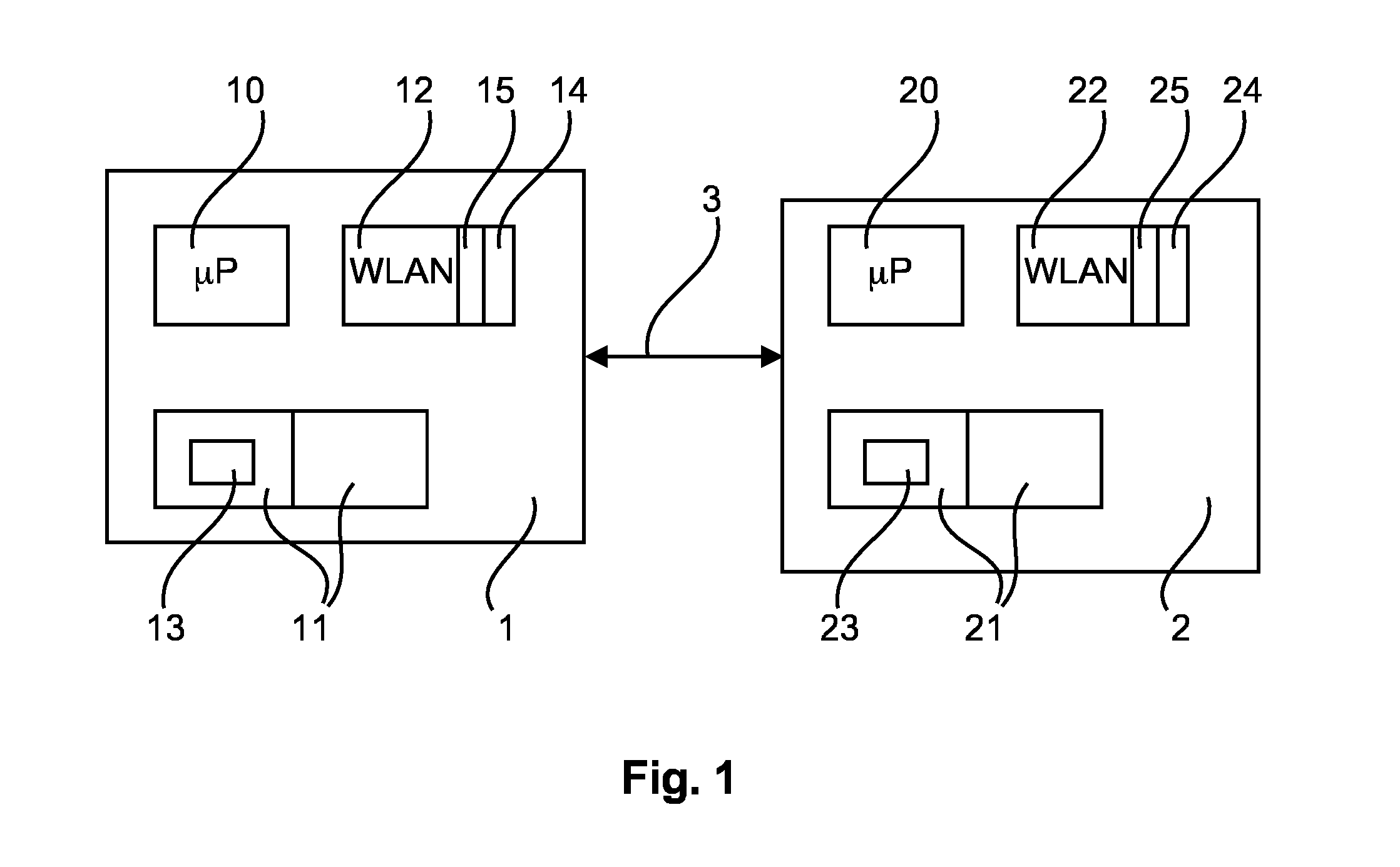 Method for testing a wireless link of a wi-fi node, and circuit performing the method