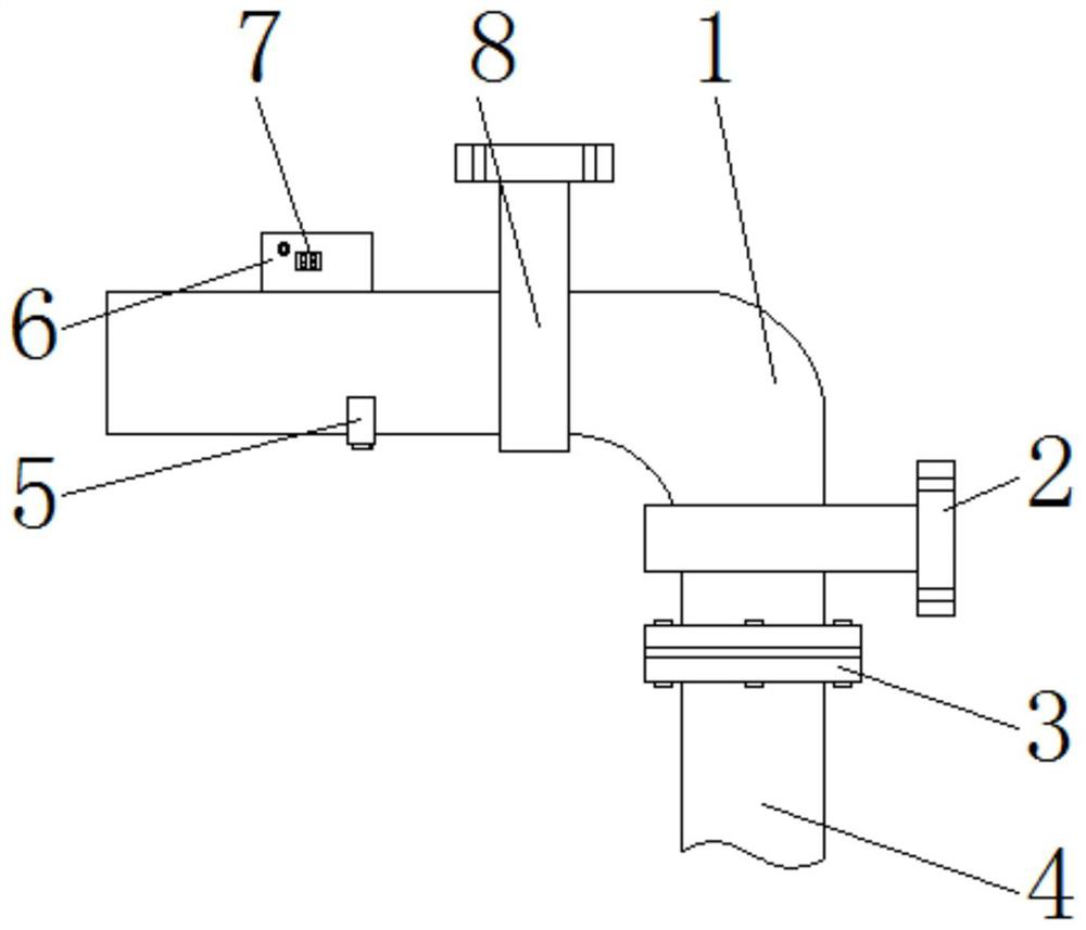 Ventilation pipeline capable of preventing particles from entering interior to precipitate and accumulate