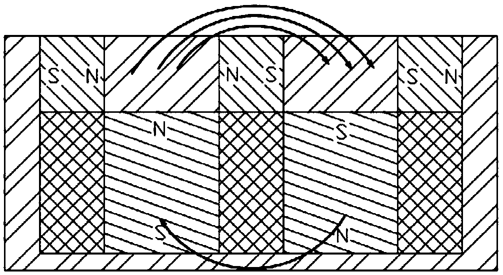 Welding method and device for large-area ferromagnetic target material