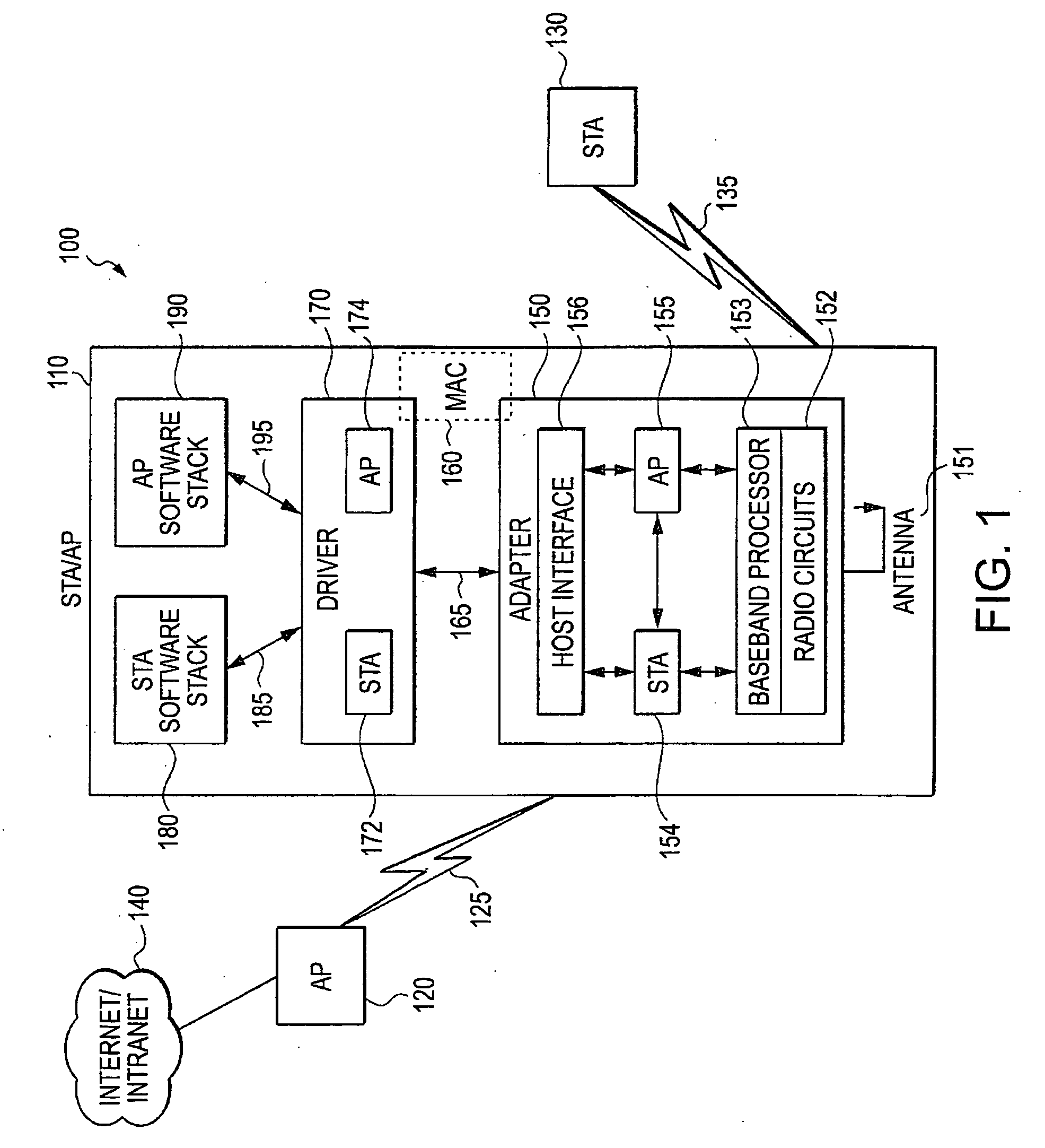 Device, system, and method of multi-entity wireless communication adapter having a multi-channel mode